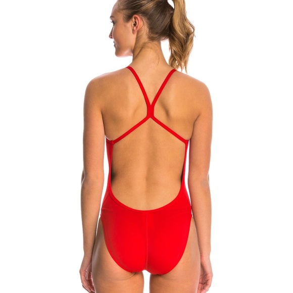 Adidas Red One Piece Swimsuit - Picture 3 of 6